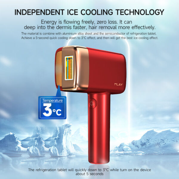 MLAY T14 Hair Removal Device - Replaceable Lens - Ice cooling - Image 5